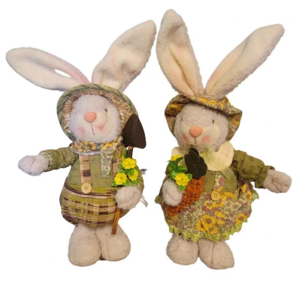 Bunnies boy and girl farmer set